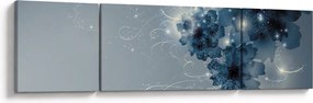 Obraz - Delikatne kwiaty (170x50 cm)