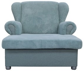 Szaroniebieski sztruksowy szezlong Lord – Ropez