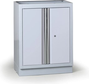 Szafka warsztatowa pod blat G2, 1 półka, 680 x 455 x 910 mm, szary