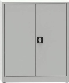 Warsztatowa szafa półkowa na narzędzia KOVONA JUMBO, 2 półki, spawana, 1150 x 950 x 500 mm, szara