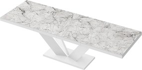 Stół z marmurowym blatem w połysku Viva 2 Hubertus