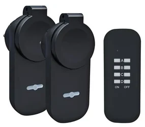 Solight DY12 - ZESTAW 2x Gniazdko zewnętrzne + zdalne sterowanie IP44