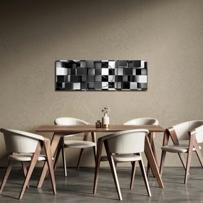 Obraz - Kości (z zegarem) (90x30 cm)