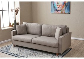 Jasnobrązowa rozkładana sofa 210 cm Eva – Balcab Home