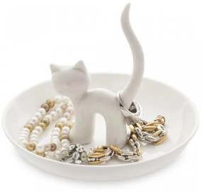 Porcelanowy stojak na biżuterię Cat – Balvi