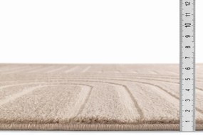 Dywan nowoczesny 3D Louis beżowy koło 200 cm x 200 cm