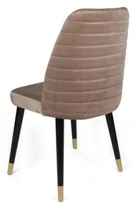 Zestaw krzeseł do jadalni Hugo Beige and Black, 2szt.