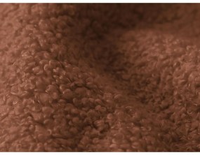 Tapicerowane łóżko dwuosobowe ze stelażem i schowkiem 140x200 cm w kolorze terakoty Makapu – Makamii