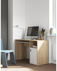 Biurko z blatem w dekorze dębu 50x115 cm Oxford – TemaHome
