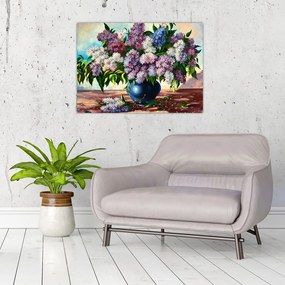 Obraz na szkle - Bukiet bzu (70x50 cm)