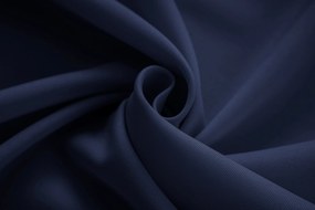 Granatowa zasłona OXFORD 140x250 cm Zawieszanie: Taśma z wiązaniami