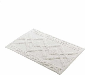 Dywanik łazienkowy GLADIS, 100% bawełny, ecru, 50 x 80 cm