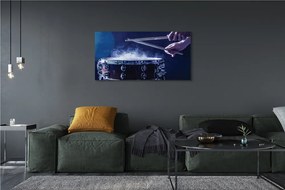 Obraz drukowany na płótnie Rytmiczne Uderzenie Perkusji