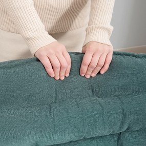 HOMCOM Obrotowe Krzesło Biurowe z Szerokim Siedziskiem, Komfortowe Fotel do Biura i Pokoju, Ciemnozielony