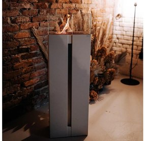 BIO kominek ROMEO 113,6x35,9 cm, 2kW, czarny, model ROMEO