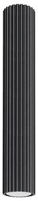 Plafon KARBON 40 czarny ryflowany SOLLUX  LIGHTING
