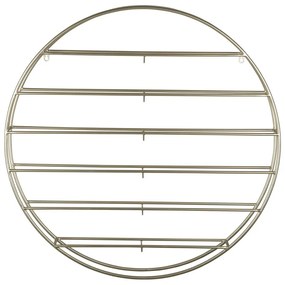 Wiszący metalowy regał na wino w kolorze złota liczba butelek 12 80x80x9 cm Redondo – PT LIVING