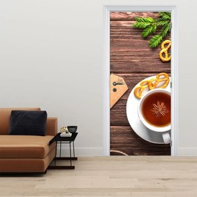 Fototapeta na drzwi - Kubek z dekoracjami (95x205cm)