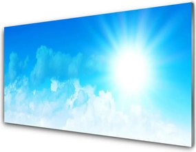 Panel Szklany Blask Słońca nad Horyzontem