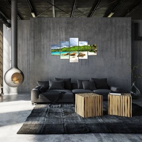 Obraz - Seszele, Takamaka beach (125x70 cm)