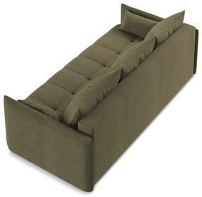 Rozkładana/ze schowkiem sofa w kolorze khaki 225 cm Moku – Makamii