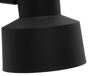 Retro Kinkiet / Lampa scienna czarny obrotowy i uchylny - Chappie Retro Oswietlenie wewnetrzne