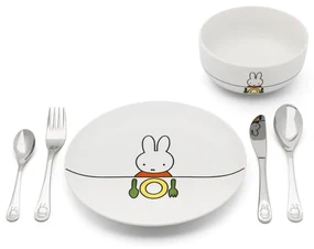 Porcelanowy zestaw naczyń dla dzieci 6 szt. Miffy – Zilverstad