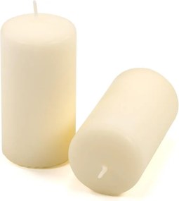 Zestaw świec filarowych, 11,5 cm, Ø 6 cm, kremowe, 12 szt.
