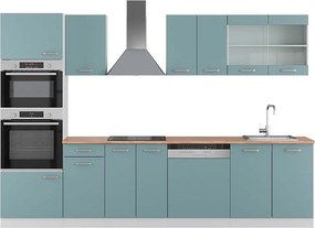 Aneks kuchenny niebiesko-szary/biały 300x60x81.6 r-line