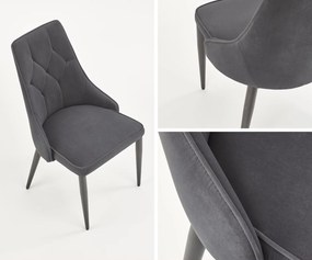 Pikowane krzesło do jadalni K365 Halmar