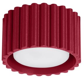 Plafon AURA 1 burgund GX53 ryflowany SOLLUX  LIGHTING