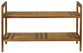 Regał na buty z litego drewna akacjowego w naturalnym kolorze 69x40,5x27 cm Fondi – Wenko