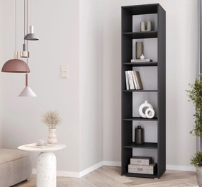 Czarny regał w stylu nowoczesnym 60 cm F9-E09
