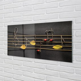 Szklany Panel Ekologiczny Zapis Nutowy