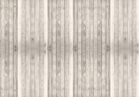 Fototapeta - Drewniana ściana, szara (196x136 cm)