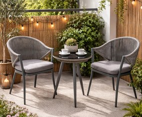 Zestaw aluminiowych mebli balkonowych Breve