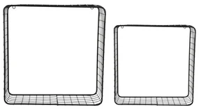 Czarne stalowe półki zestaw 2 szt. 35 cm Reja – PT LIVING