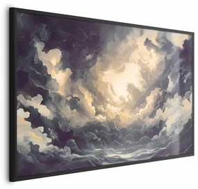 Plakat Gra światła 90x60 cm z ramą czarną bez marginesu ARTGEIST B