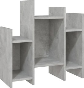Niski otwarty regał z 6 półkami beton Z6-W75