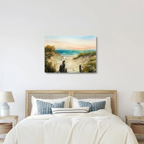 Obraz na szkle - Piaszczysta plaża (70x50 cm)