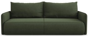 Zielona rozkładana/ze schowkiem sofa 216 cm Nanea – Makamii