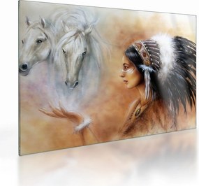 Obraz na szkle - Czary Indian (70x50 cm)