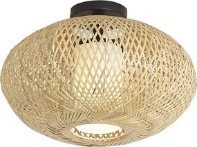Lampa sufitowa Japandi bambusowa 42 cm IP44 - Moana