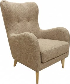 Elegancki fotel Roland z profilowanym siedziskiem i oparciem