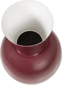 Bordowy metalowy wazon (wysokość 38 cm) Auri – WOOOD