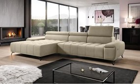 Narożnik PALLADIO MINI z elektryczną regulacją siedziska Lewostronny w tkaninie RIVIERA 21 WERSAL