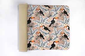 Dywanik łazienkowy Dywanik łazienkowy Ptak Tukan Rośliny