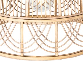 Orientalna lampa wisząca z rattanu 44 cm - Michelle