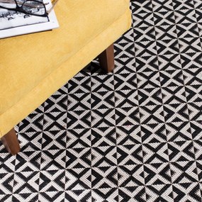 Dywan Modern Geometric black/beige 120x170cm