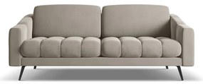 Beżowa aksamitna sofa 202 cm Nalu – Makamii